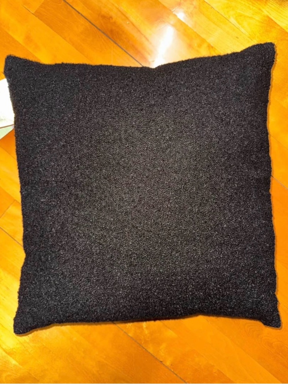 20”x20” black outdoor pillow